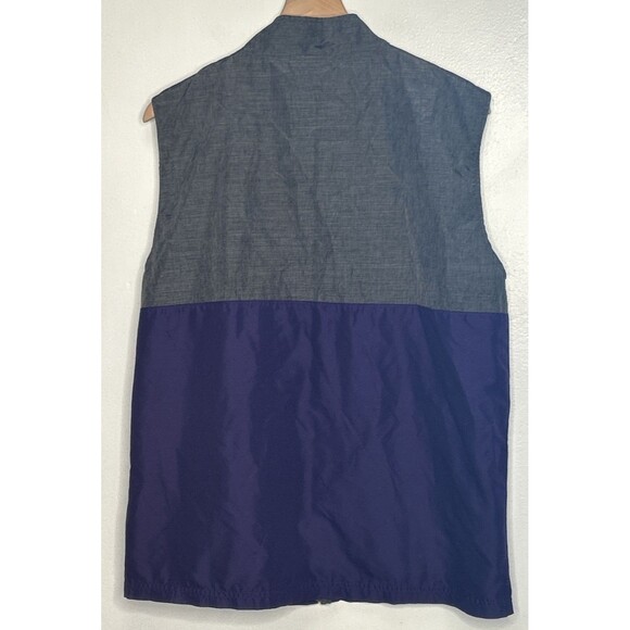 LSU TIGERS Champion Vest Mens Medium Purple NCAA Full Zip Windbreaker Pockets - Picture 2 of 3